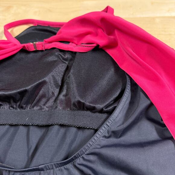 Magicsuit NWT Aubrey One Piece High Neck Coral Rose Pink Size 14 Soft Cup Bra - Picture 12 of 14